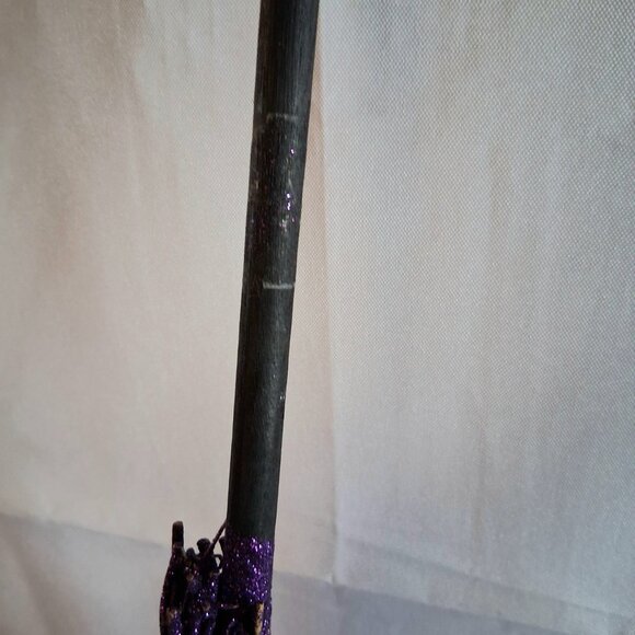 Set of 2 Purple Decorative Witches Brooms Hanging Decorations - Picture 9 of 10